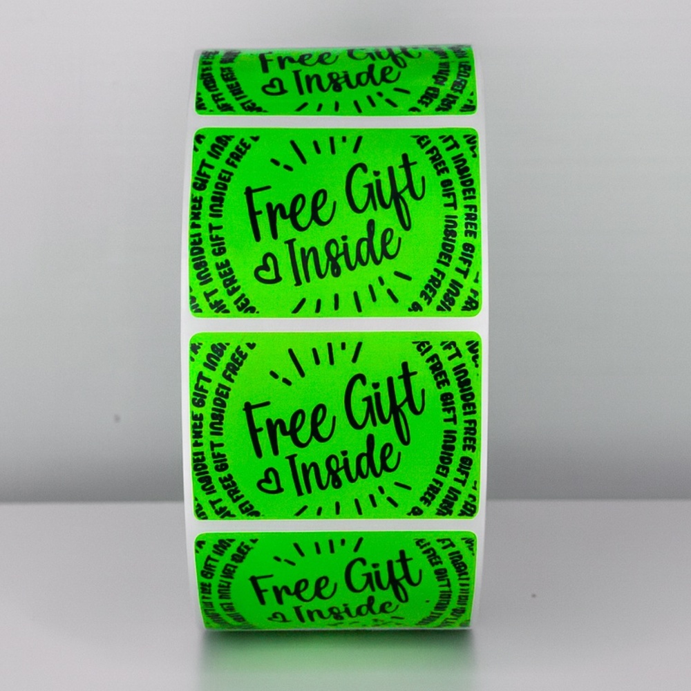 🛍️ Add a Bonus! "Free Gift Inside" Stickers for Package | Customer Appreciation - Picture 2 of 11